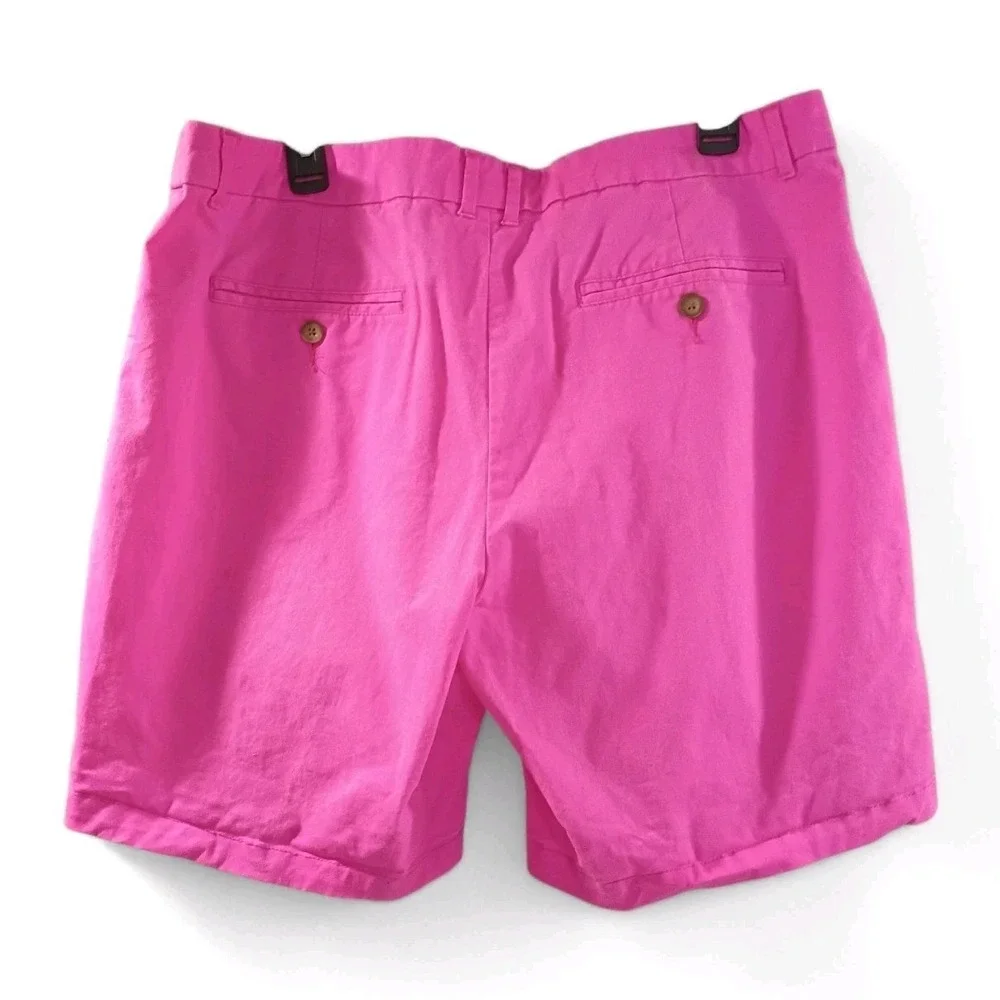 Khakis By GAP Women Boyfriend Roll-Up Hot Pink Summer Nautical Shorts Size 14 - Picture 4 of 8